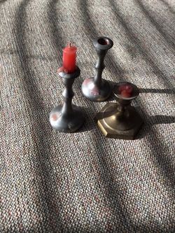 Vintage small candlesticks (3)