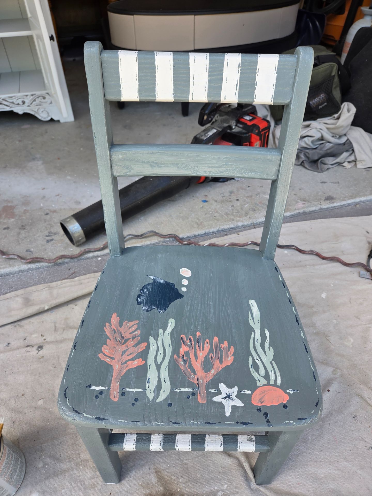 Kids Wooden Beach themed chair