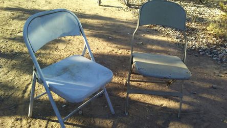 Metal chairs
