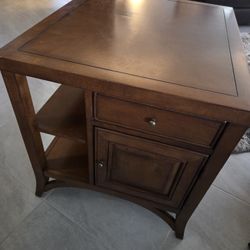 Elegant Solid Wood End Table