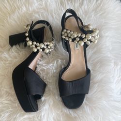 Miu Miu Pearl Embellish Sandal