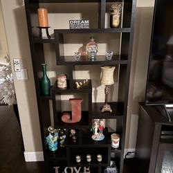 2 Decorative Shelving Units