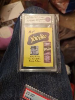 Mickey Mantle Yoo-hoo Ad Graded
