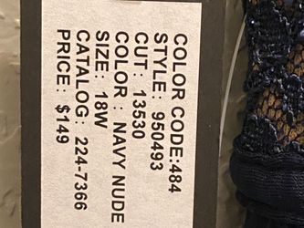 Navy Nude Gown