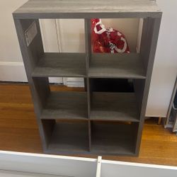 8 Cube Storage Bin Gray 