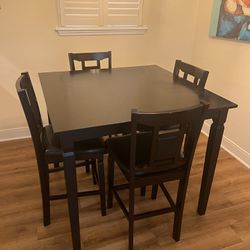 High Top Table and Chairs 