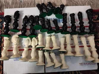Vintage chess set ceramic from 70s or 80s
