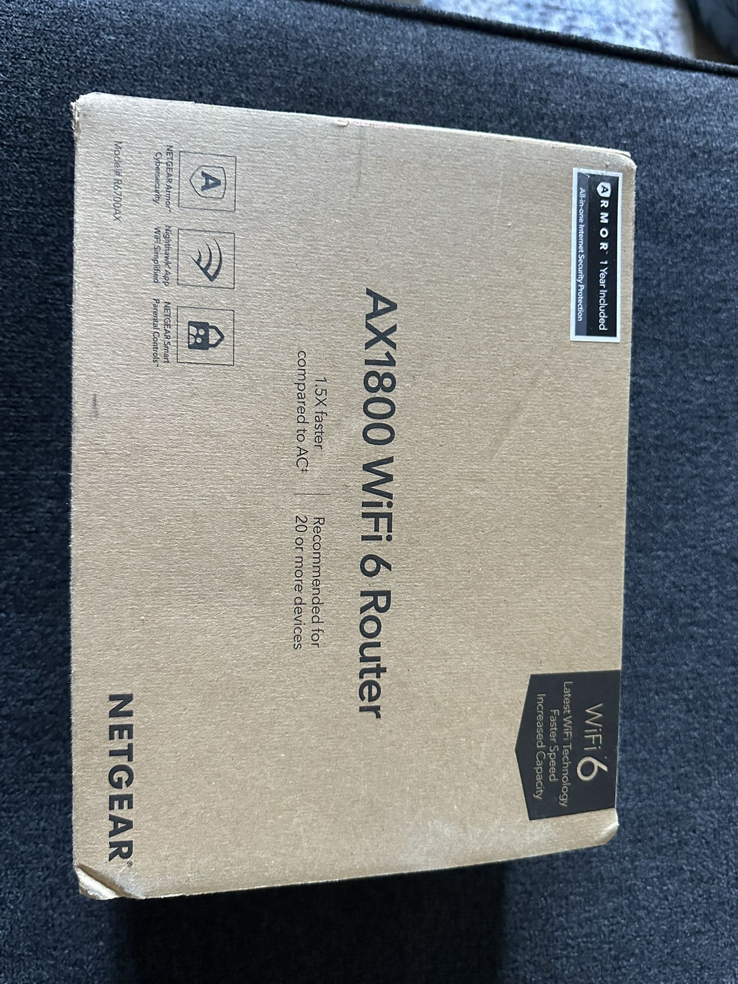 NETGEAR AX1800 Wifi 6 Router