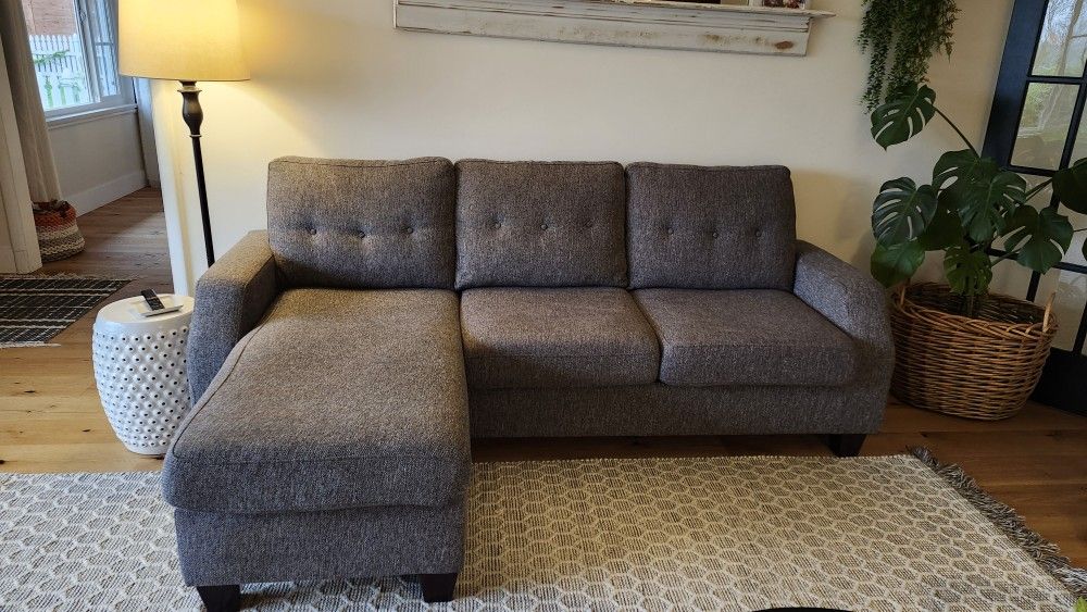 Grey Tweed Couch