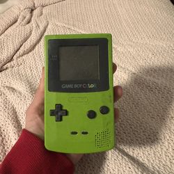 Nintendo Game Boy Color Kiwi Lime Green Handheld Console System Tested & Working