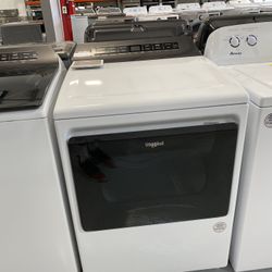 Whirlpool White 7.4 Cu. Ft. Smart Top Load Electric Dryer
