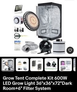 TopoLite Grow Tent Room Complete Kit