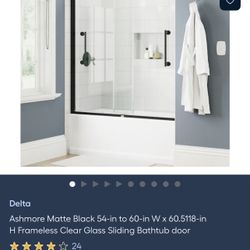 Delta Ashmore Shower/tub Sliding Door (NEW UNOPENED)