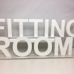 Fitting Room Display Sign