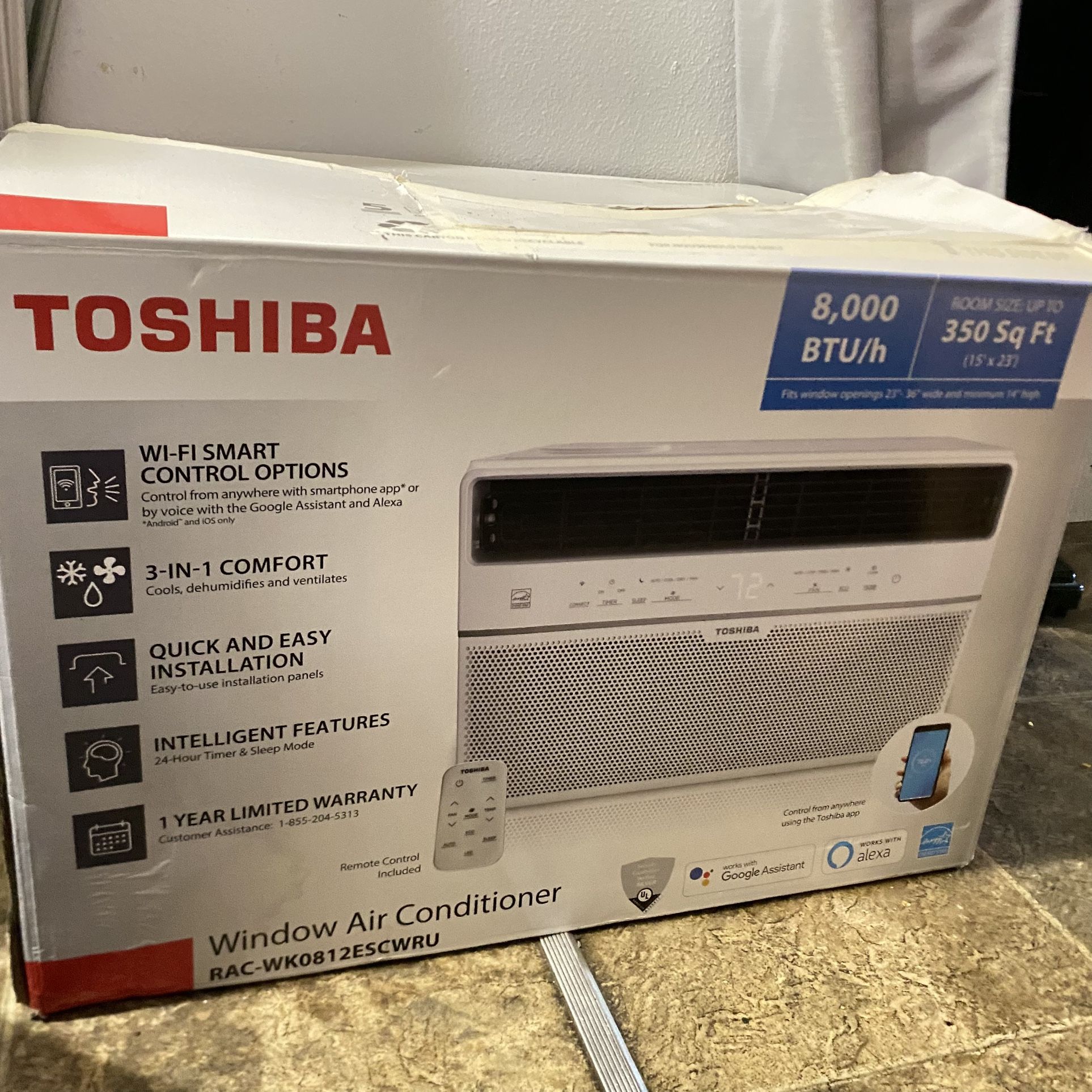 Toshiba 8,000btu Window Air Conditioner
