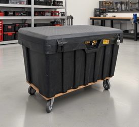 Contico Xtreme Pro TuffBin / Storage Box 50 Gal Capacity Lockable Tool Box w/ Lock & Key 37x21x20in
