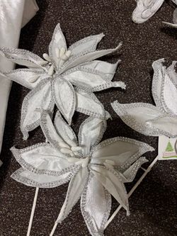 White Christmas ornaments