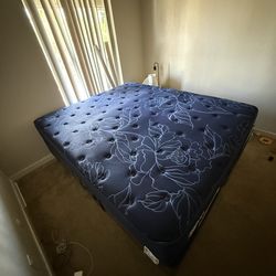 California king mattress and movable bed frame