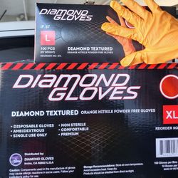 8 mill Nitrile Powder-Free Gloves.