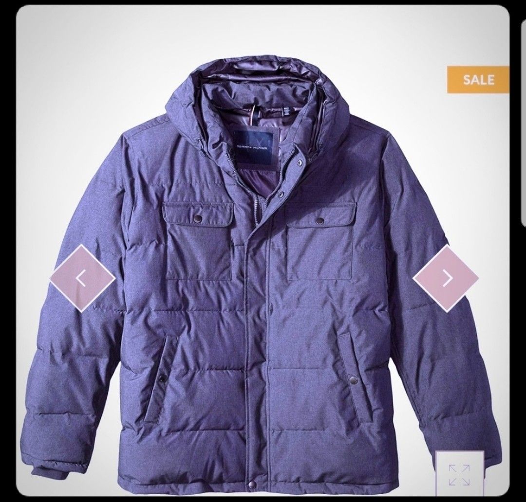 Tommy Hilfiger Men's Two Pocket Hooded Puffer Jacket