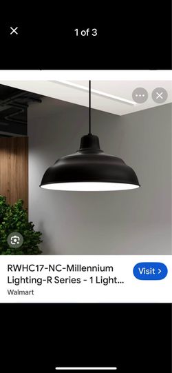 Light pendant black matte