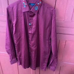Three Extra Large Shirt Burgundy
