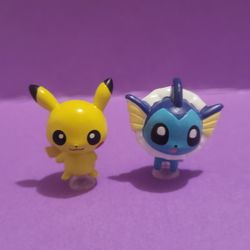 TOMY Pokémon Adventures in the House and Garden – Pikachu, Vaporeon Figures Only.