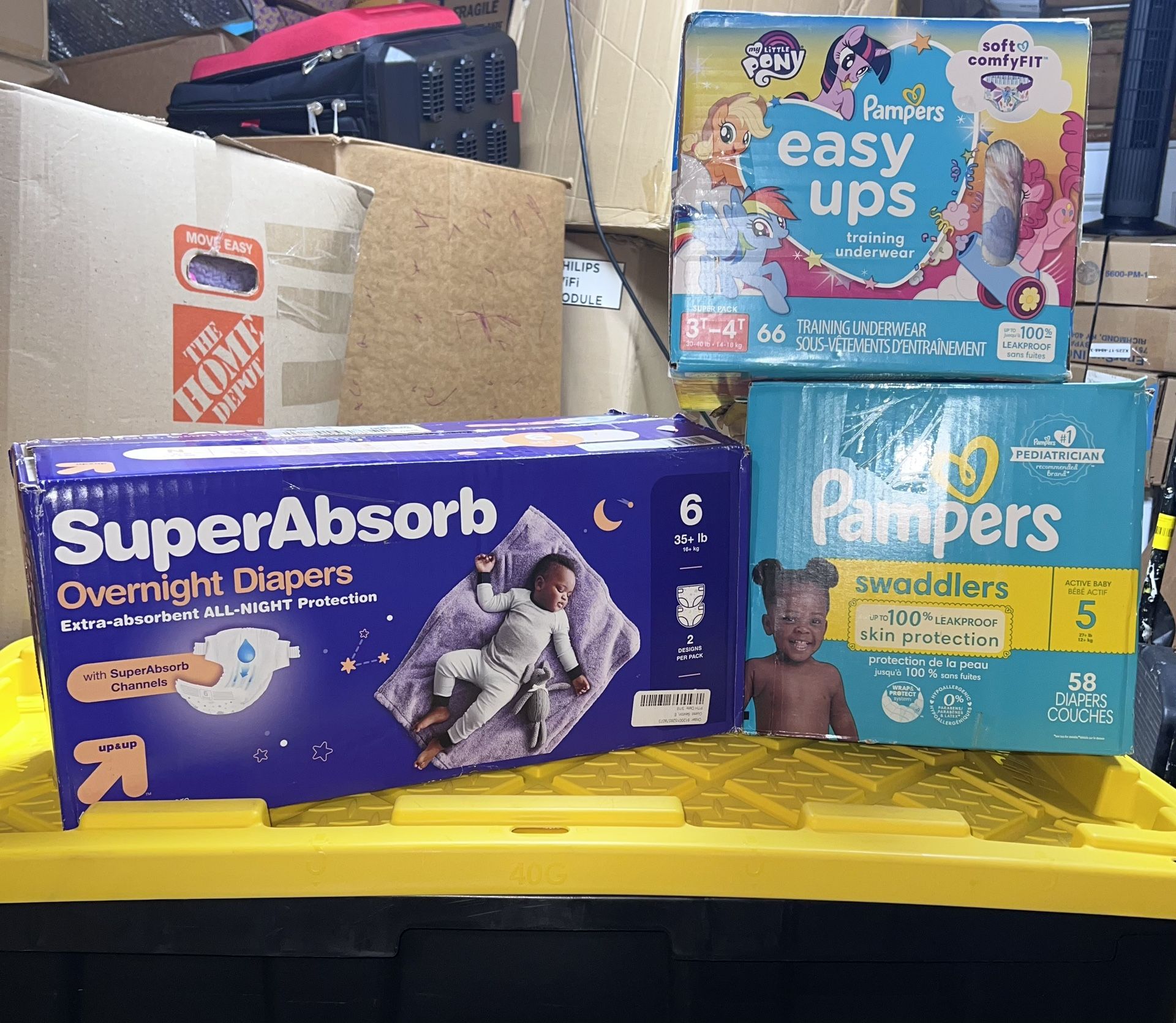 Diapers Size 6,5 and 3T
