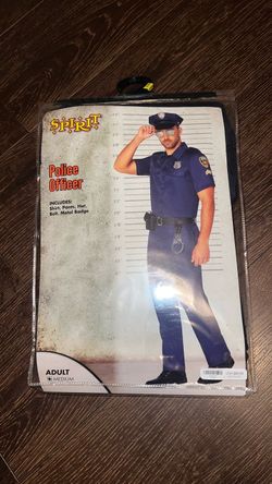Spirit Police Officer Halloween Costume Adult Medium