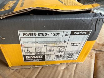 Dewalt power stud anchors