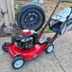 Toro commercial walk behind lawm mower on