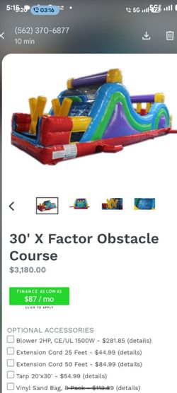 Obstacle course bounce