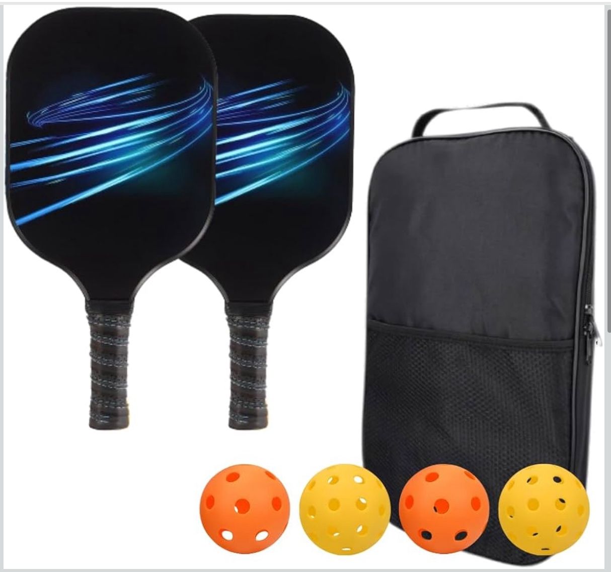 New Premium Pickleball Paddles Set - USA Pickleball or USAP Approved