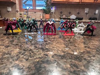 Mini metal super hero action figures