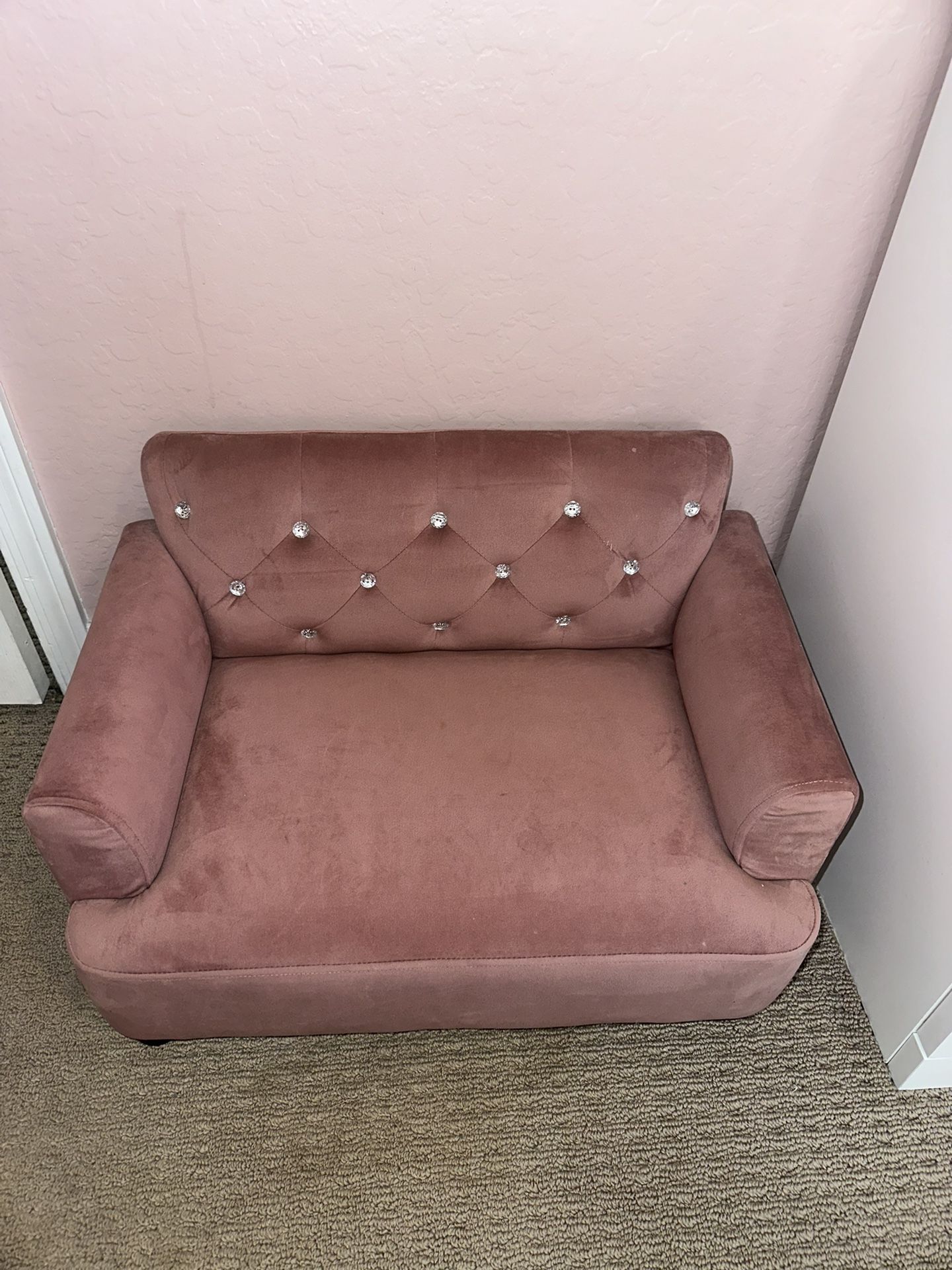 Velvet Dog Couch 