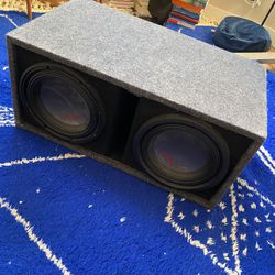 2 10 inch Alpine Type-R Subwoofers in Box
