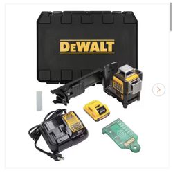 DEWALT 12V MAX Lithium-lon 100 ft. Green Self-Leveling 3-Beam 360 Degree Laser Level with 2.0Ah Battery, Charger and Case