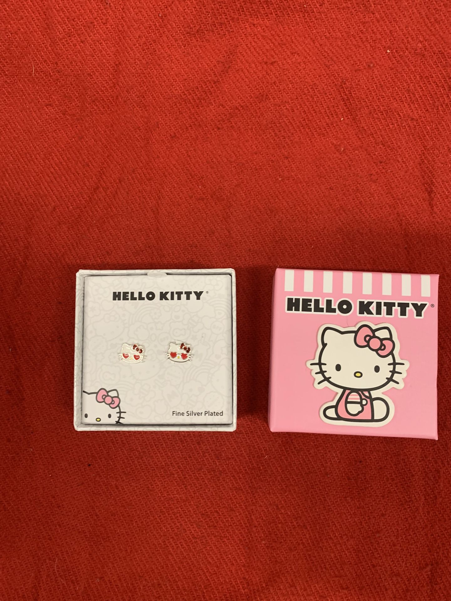 Hello Kitty Fine Silver Plated Earrings