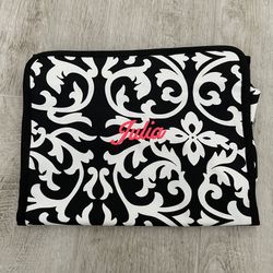Hanging Toiletry Cosmetic Bag w/ Julia Monogram