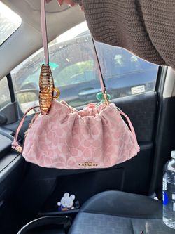 Coach pink denim