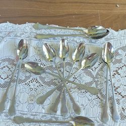 SET OF 12~Lenox  [ Quality 18/10 Stainless ] Vietnam [ 7- 3/4" ] ICED TEA SPOONS