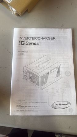 Go power 3000 Inverter charger
