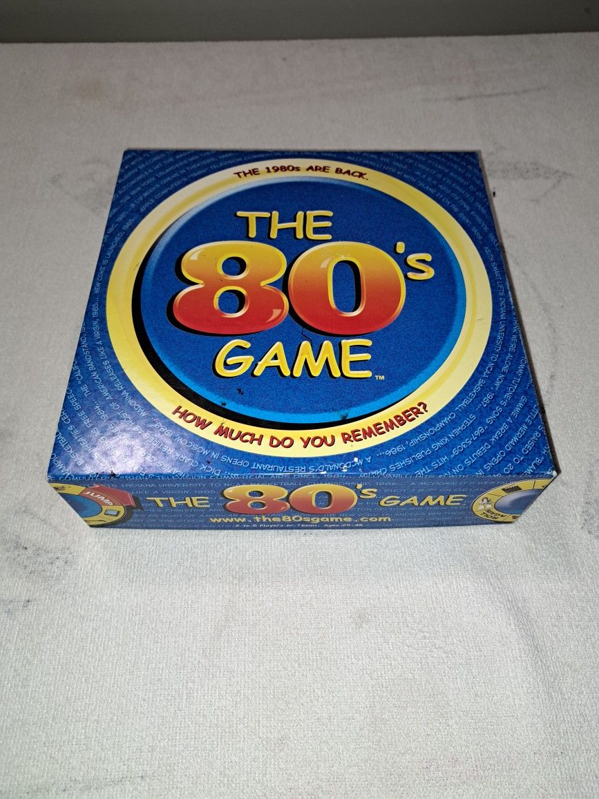 The 80's Game Board Game In Excellent Condition (Is Complete Nothing Missing)