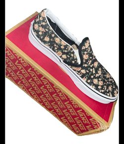 Floral vans new w box size 7.5