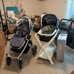 2015 UPPAbaby Vista Stroller, Bassinet, RumbleSeat