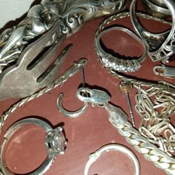 Stamped Sterling And 925 Silver Jewelry Lot