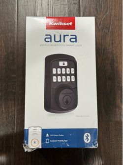 Kwikset 99420-003 Aura Bluetooth Programmable Keypad Door Lock Deadbolt