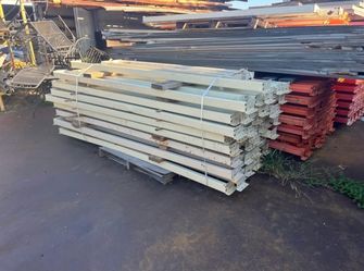 Pallet rack crossbeams teardrop 8ft , 9ft many available - $20 each , for warehouse or shop