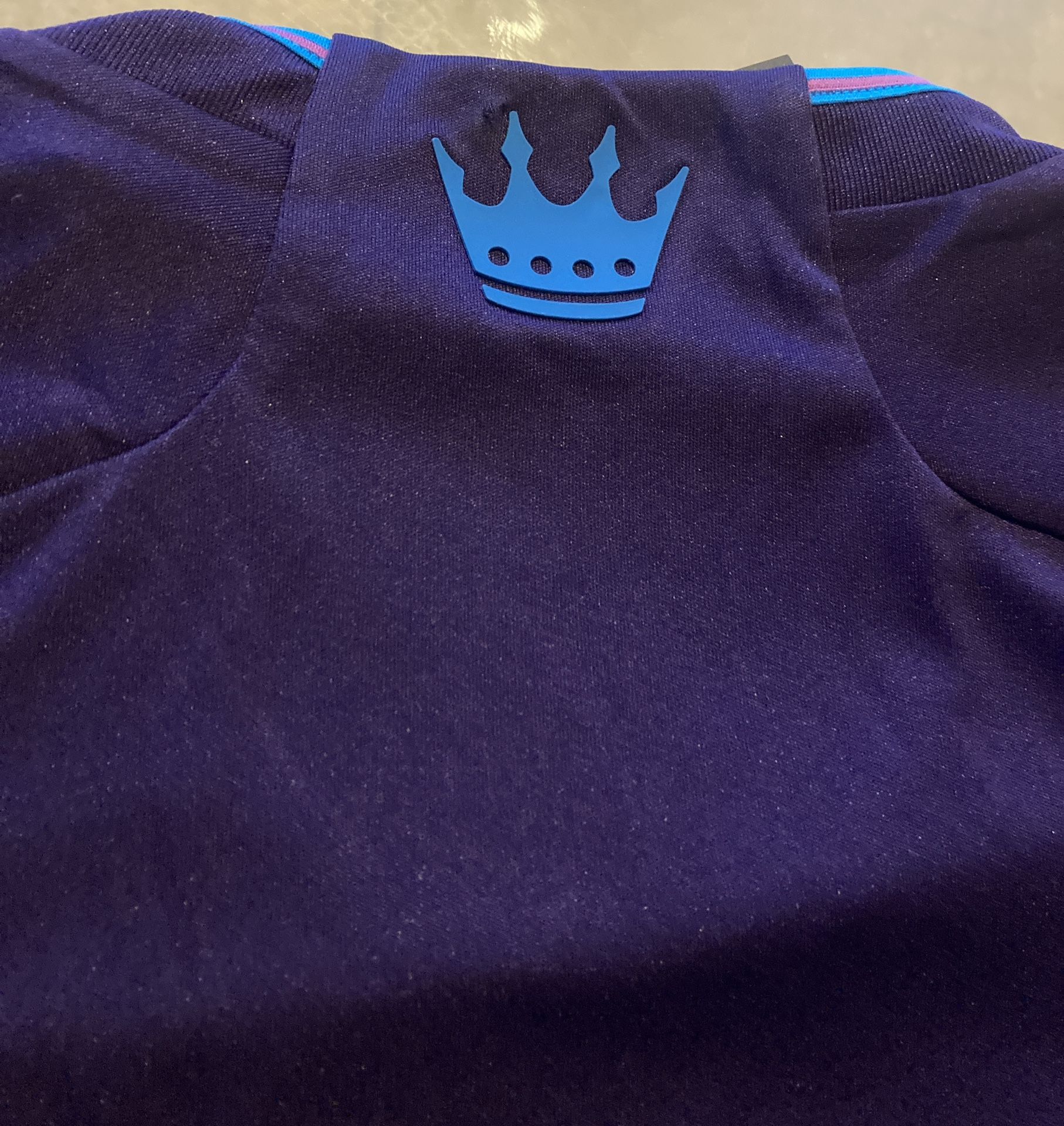 Adidas HI1848 Men’s Medium Charlotte FC Authentic Purple MLS Soccer Jersey