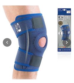 Neo G Open Knee Support Brace Adjustable Neoprene Compression Universal Blue
